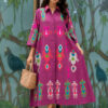 Embroidered Shirt Dress